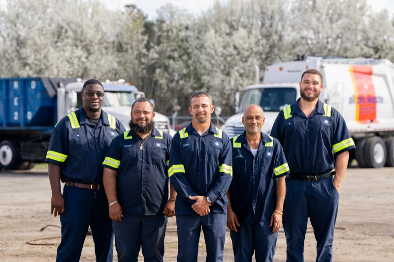 All Pro Waste team members in Lumberton, NC
